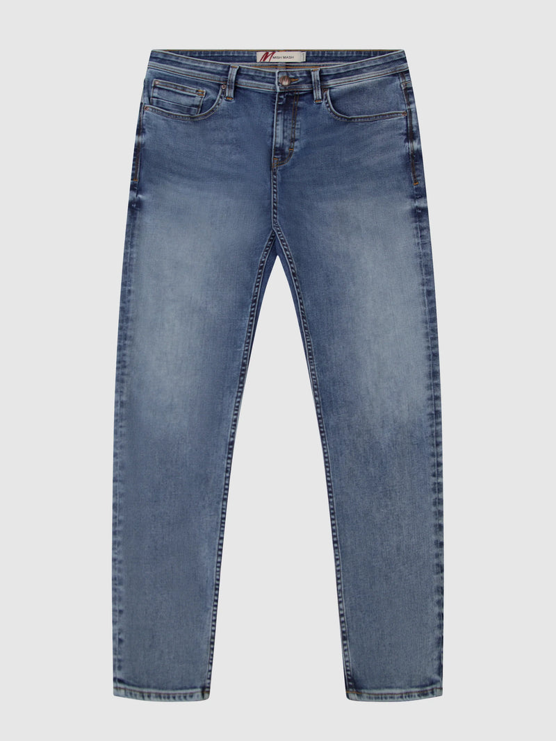 Mish Mash TAPERED FIT MIST LIGHT DENIM Jean