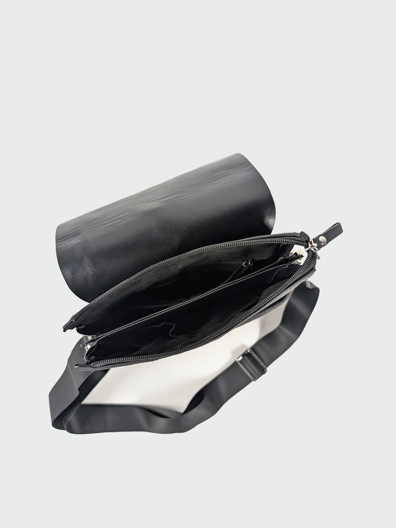 883 Police Molsdens Black Messenger Bag