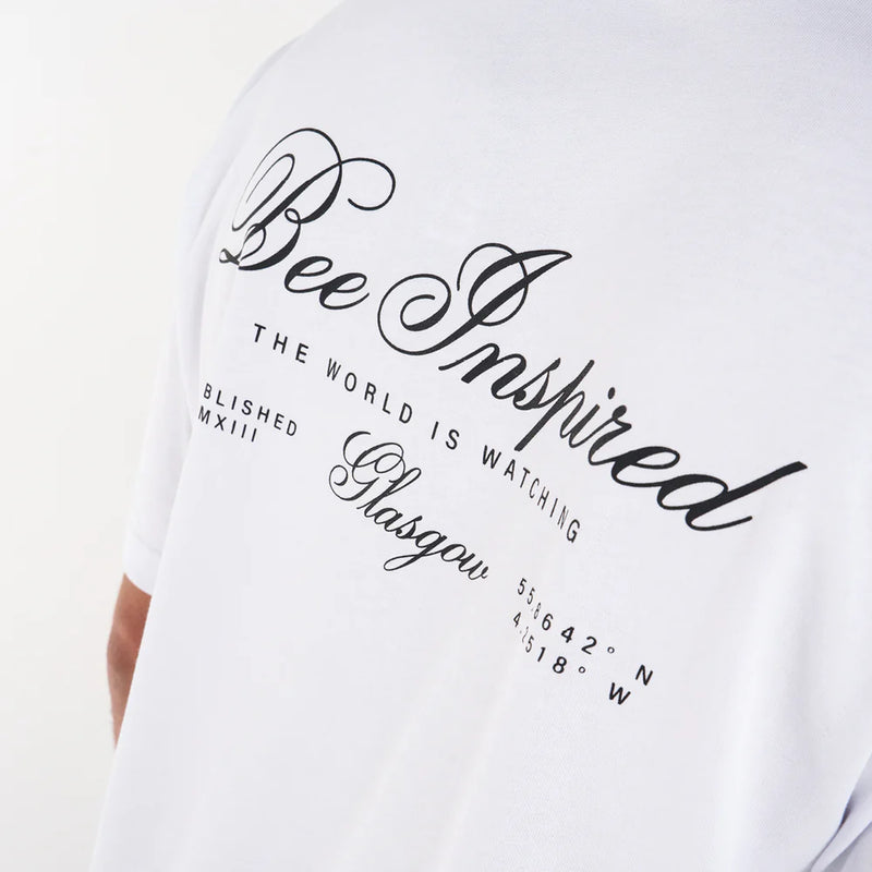 Bee Inspired Olise Cotton T-Shirt WHITE