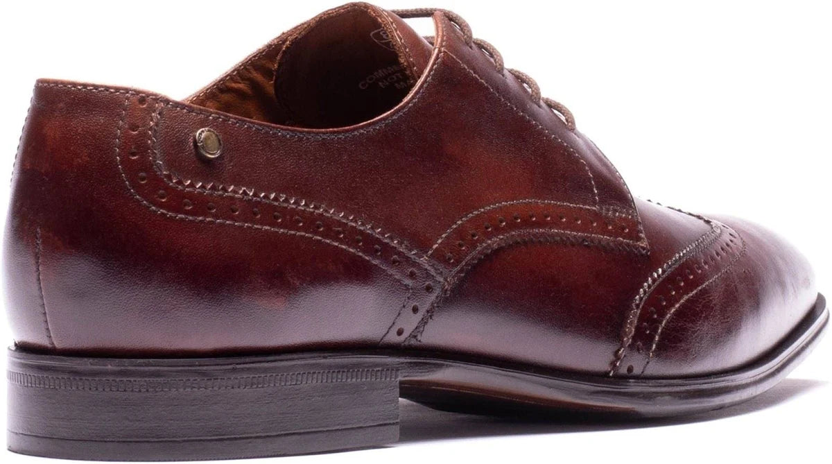 Base London Sloane Brogue Shoes Brown