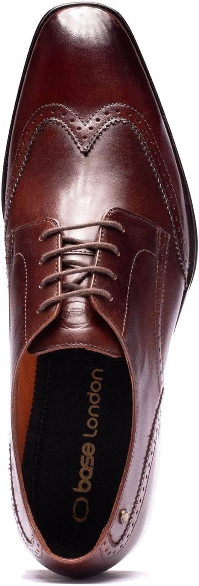 Base London Sloane Brogue Shoes Brown