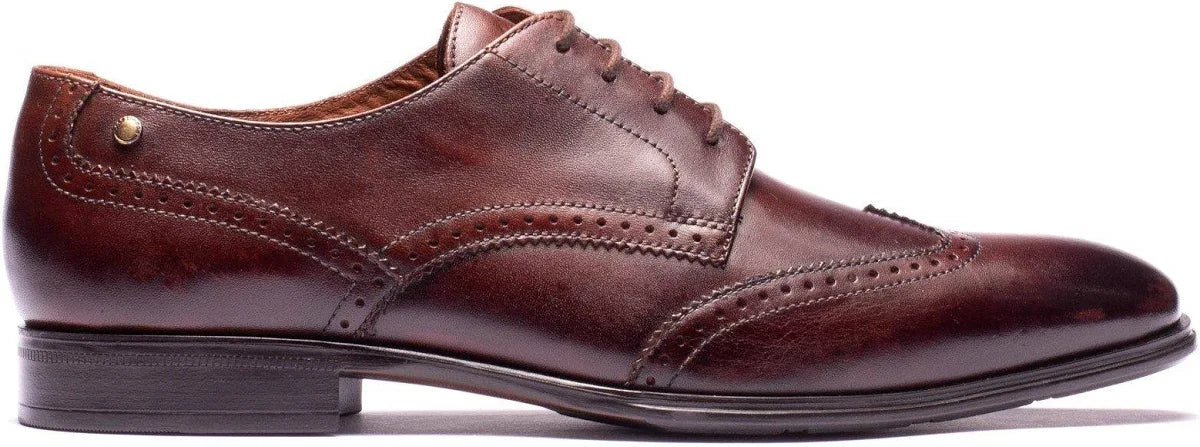 Base London Sloane Brogue Shoes Brown