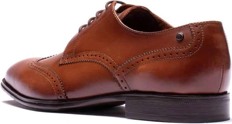 Base London Sloane Brogue Shoes Tan
