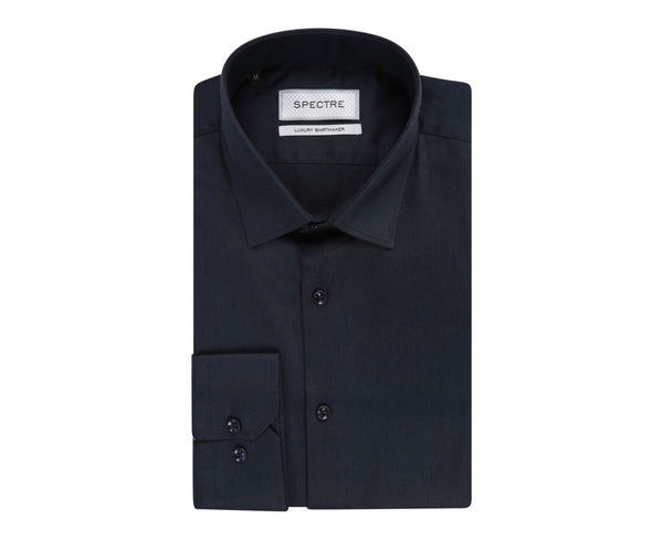 SPECTRE LUXURY SHIRTMAKER - JACOB SHIRT - NAVY