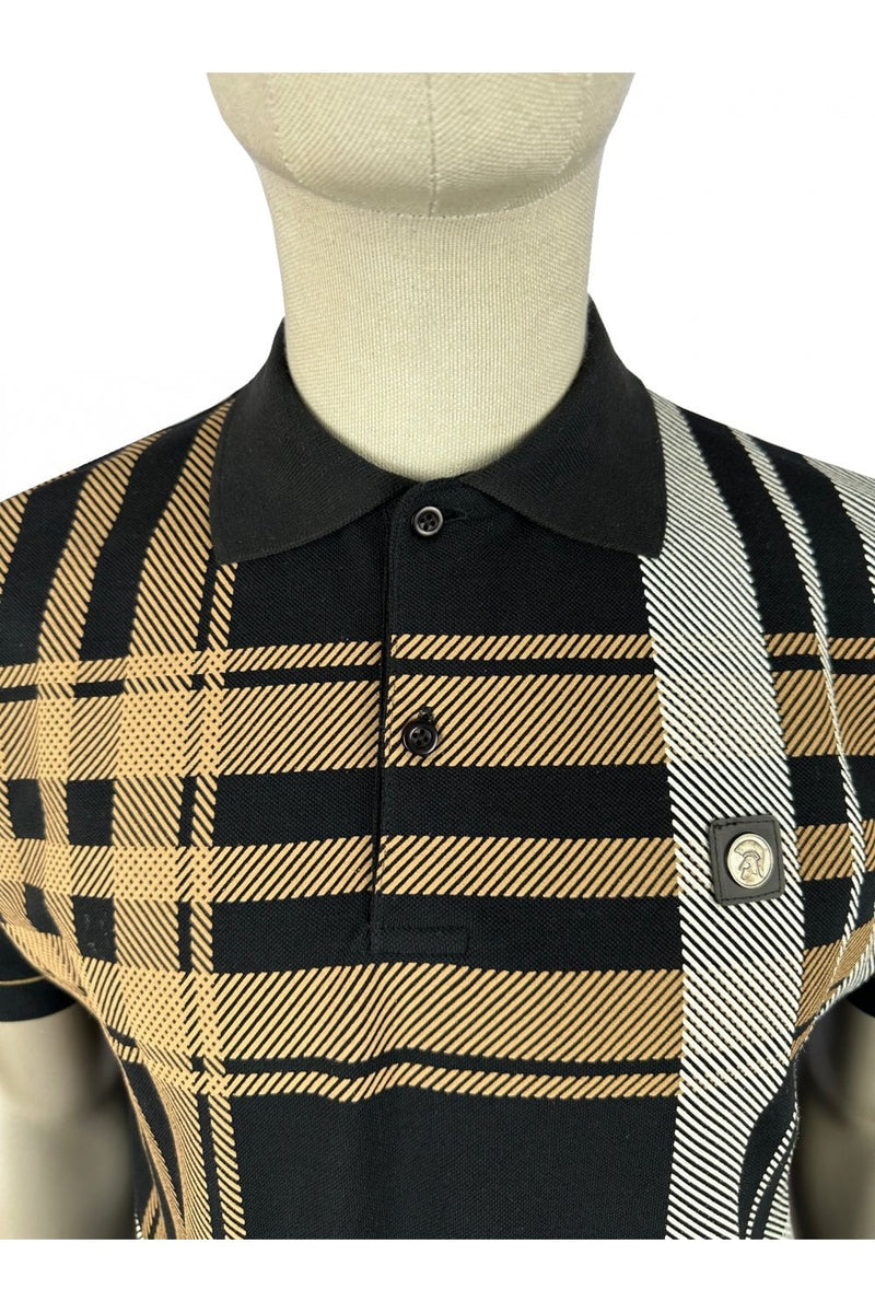 TROJAN Oversize Check Panel Polo TR/8821