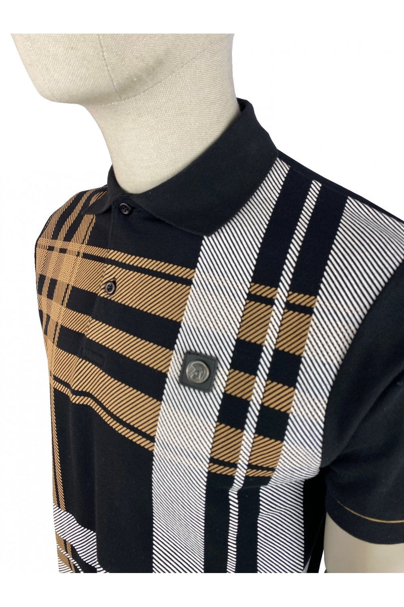 TROJAN Oversize Check Panel Polo TR/8821