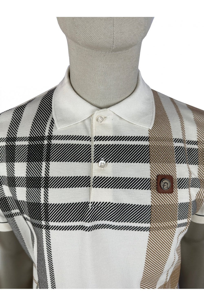 TROJAN Oversize Check Panel Polo TR/8821