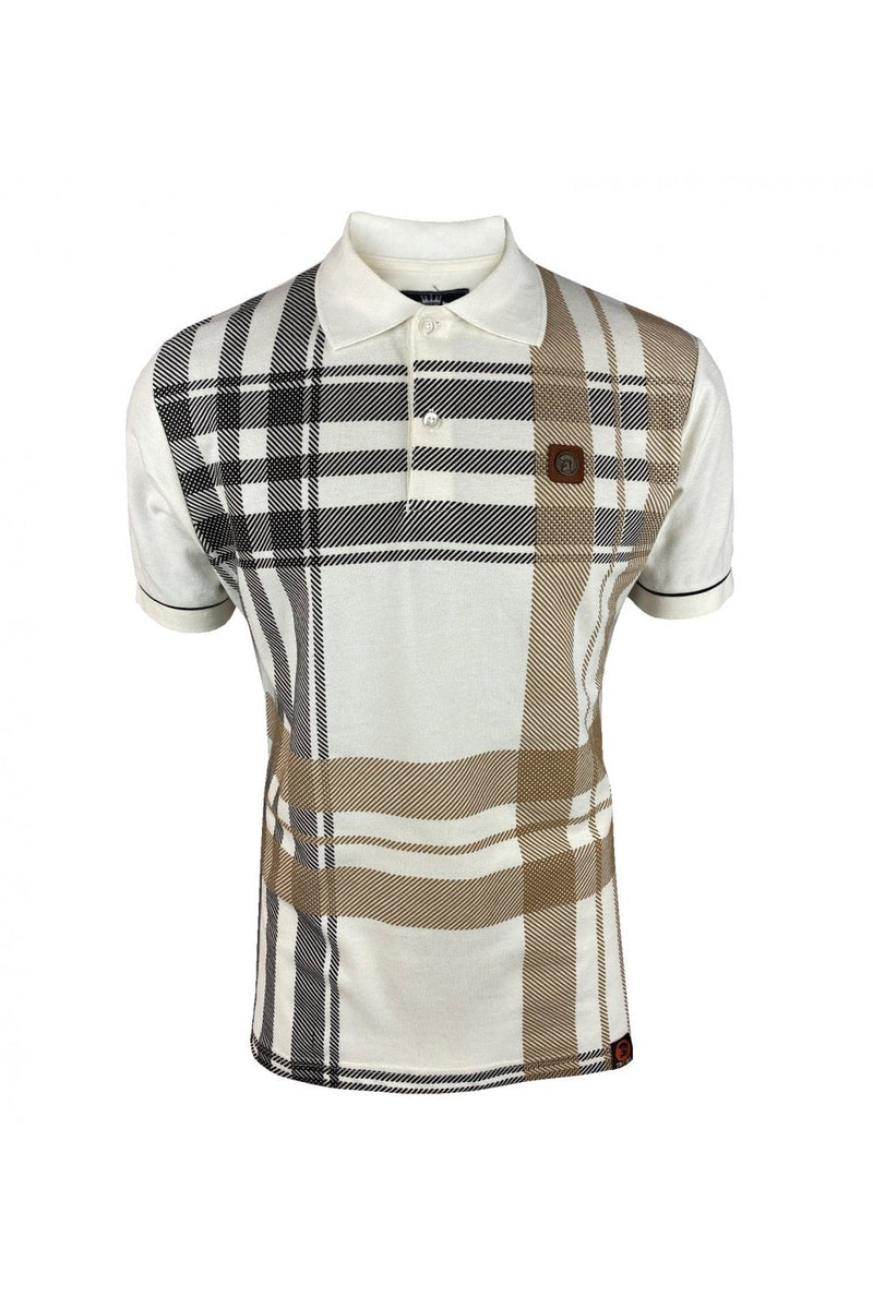 TROJAN Oversize Check Panel Polo TR/8821