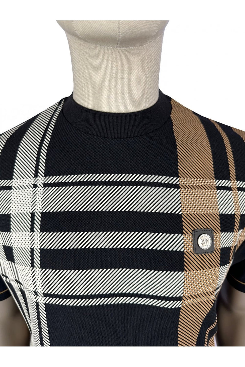 TROJAN Oversize Check Panel Tee TR/8830