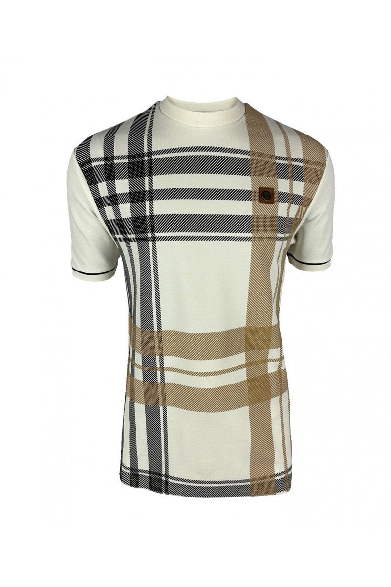 TROJAN Oversize Check Panel Tee TR/8830