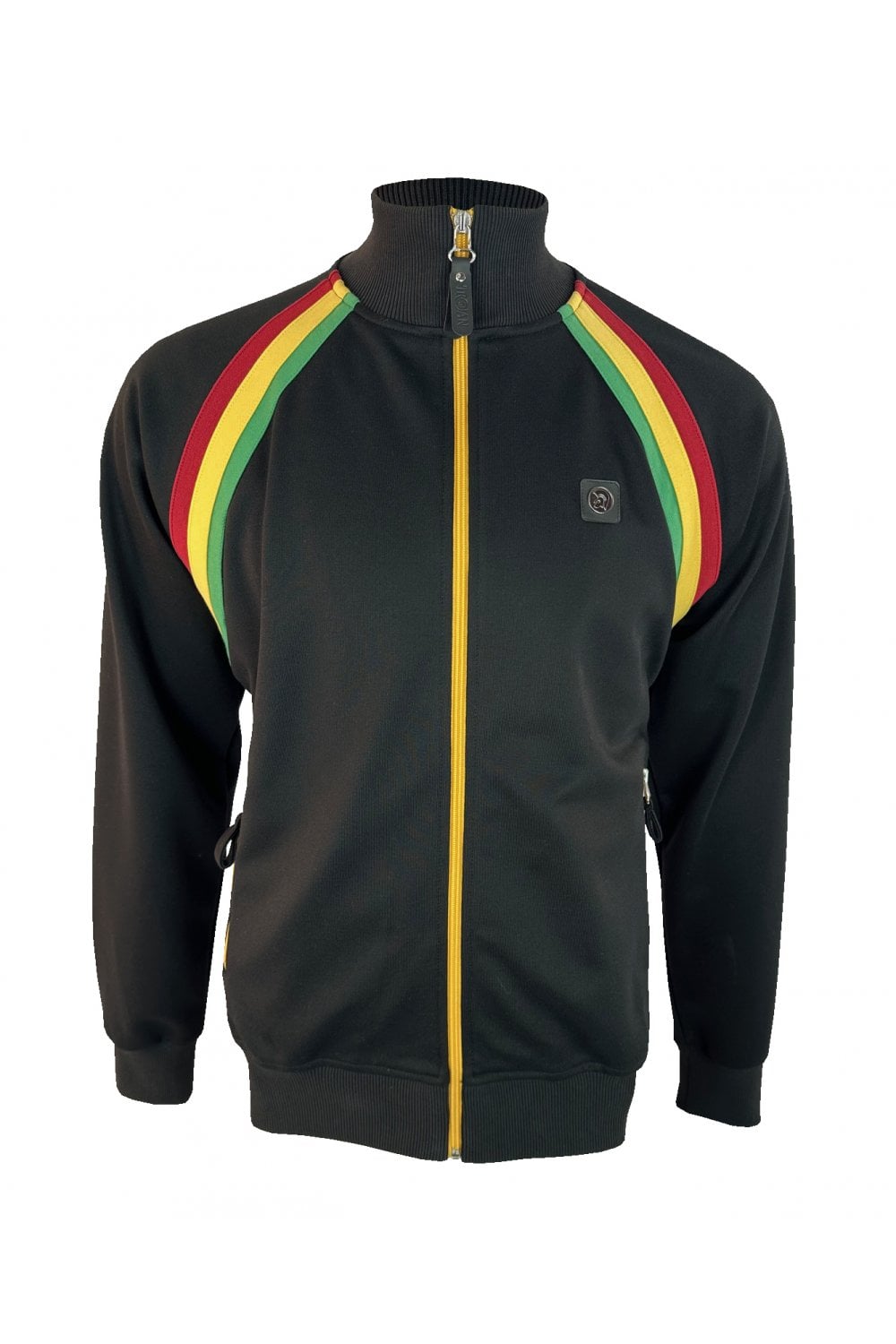 Trojan Raglan Taped Track Top TR/9053 - Black