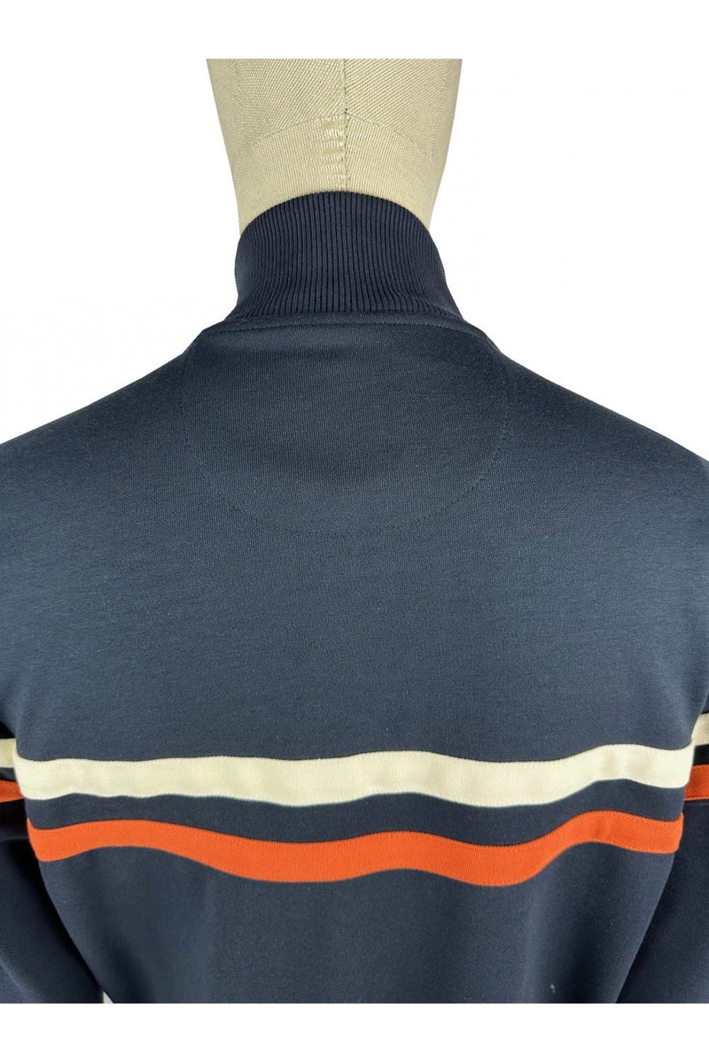Trojan Twin Stripe Track Top TR8954 - NAVY