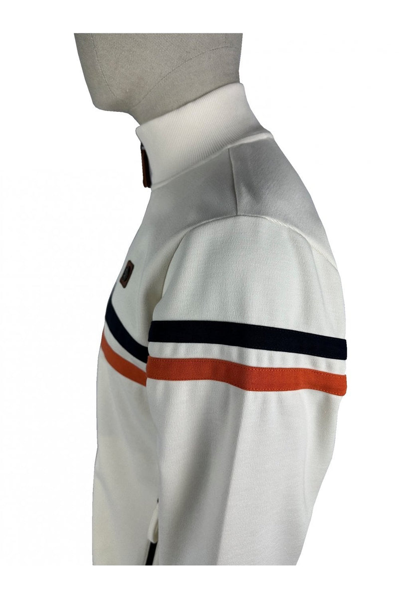 Trojan Twin Stripe Track Top TR8954 - ECRU