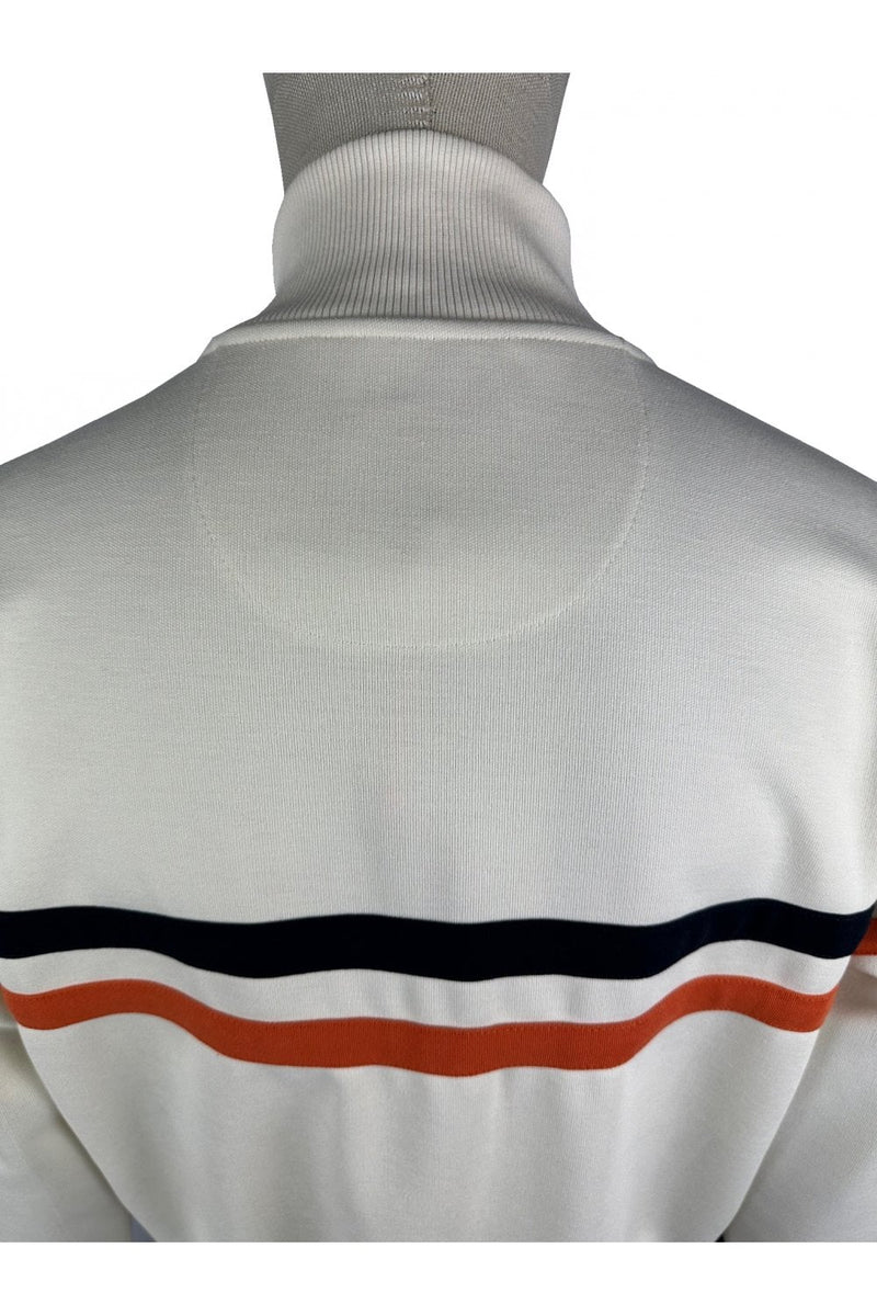 Trojan Twin Stripe Track Top TR8954 - ECRU