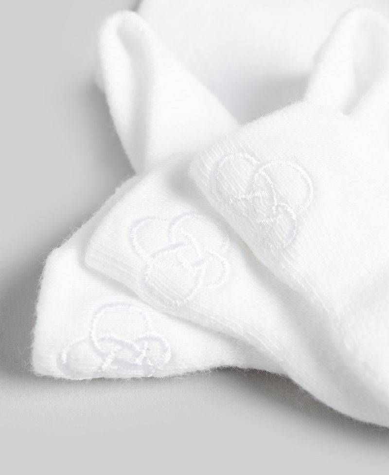 Superdry Unisex Organic Cotton Trainer Sock 3 Pack - OPTIC White