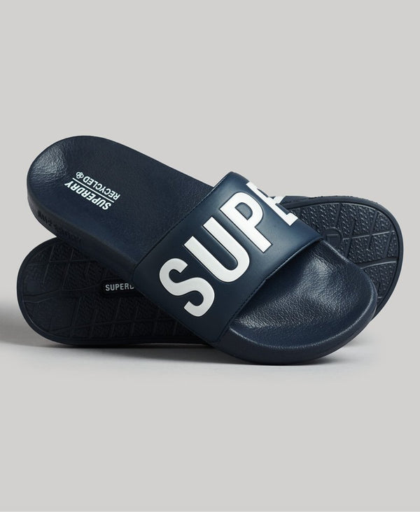 Superdry Code Core Pool Sliders - NAVY