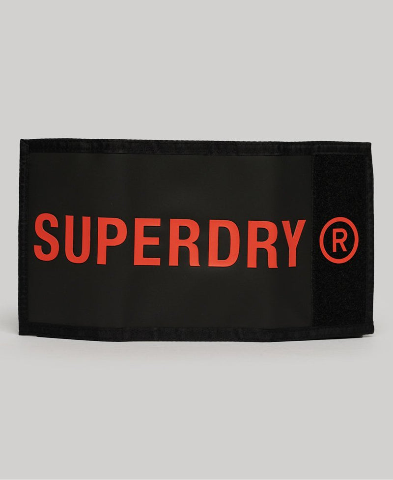 Superdry Tarp Tri-fold Wallet - BLACK