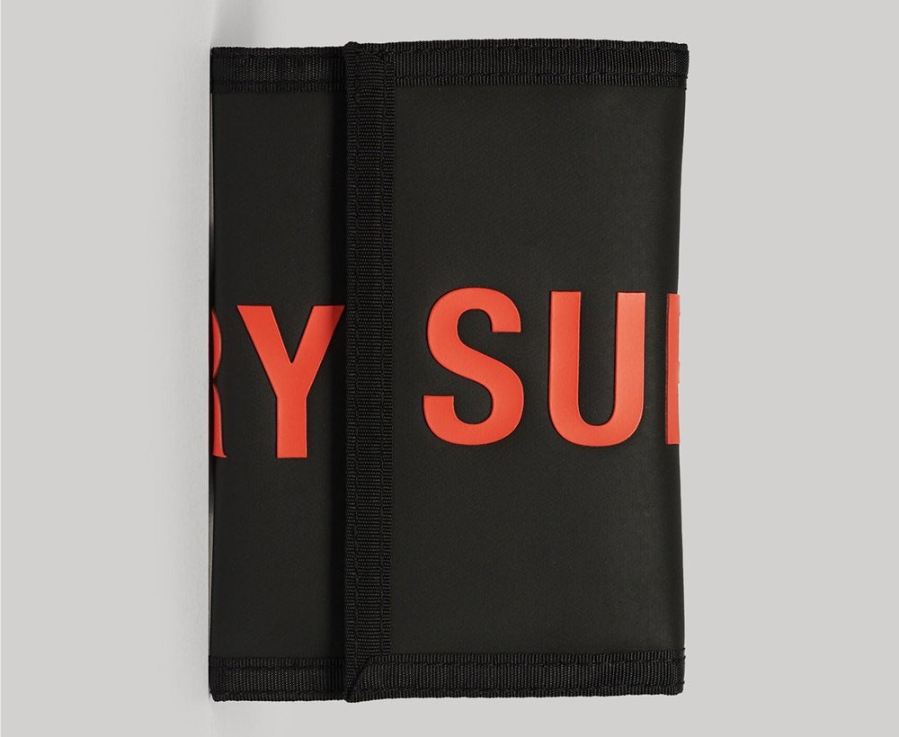 Superdry Tarp Trifold Wallet BLACK DesignerMenswear