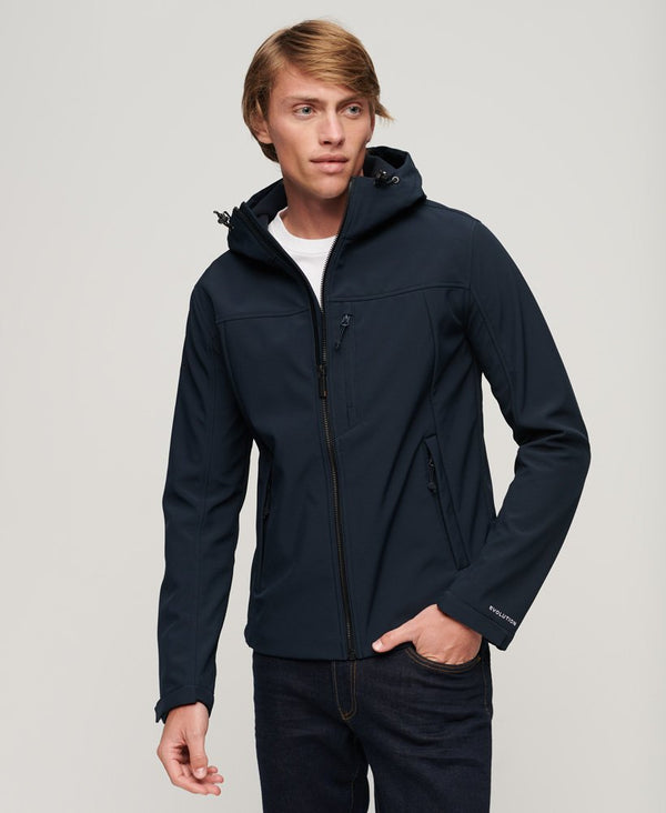 Superdry Fleece Lined Softshell Hooded Jacket