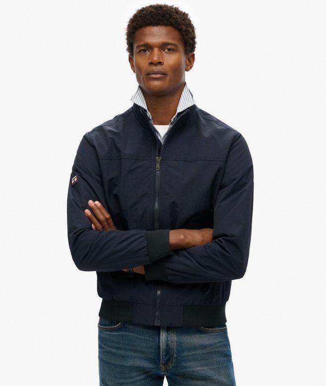 Superdry Nylon Harrington Jacket - ECLIPES NAVY