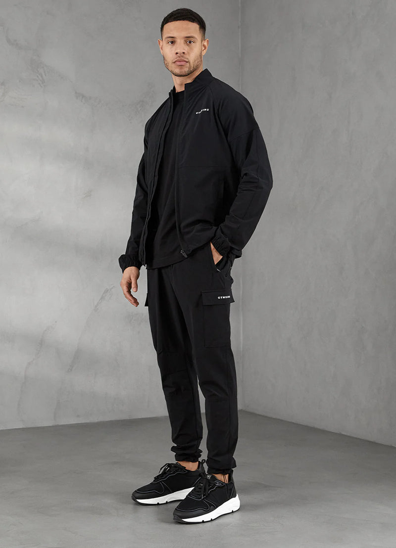Gym King Utility Woven Cargo Pant - Black
