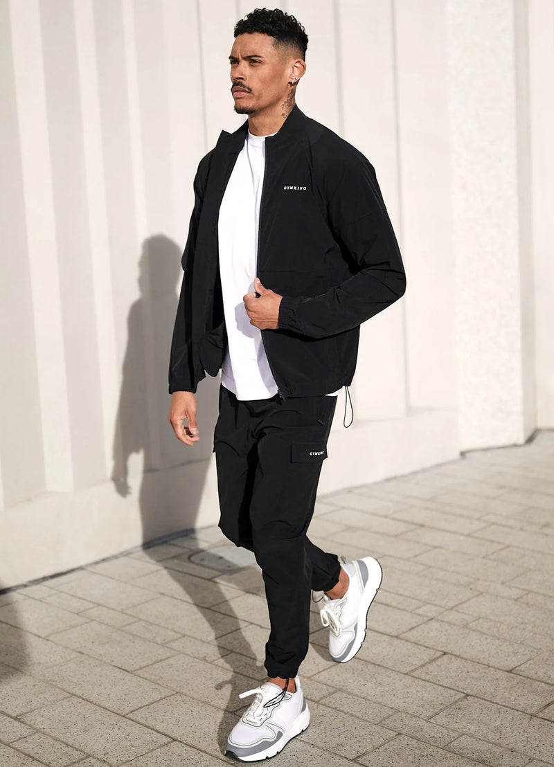 Gym King Utility Woven Cargo Pant - Black