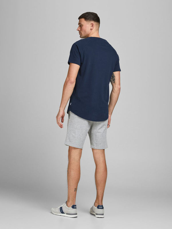 Jack & Jones Shark Mens Cotton Jersey Sweat shorts in Light Grey