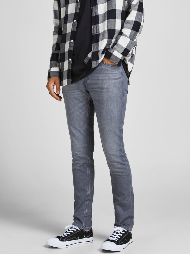 Jack & Jones Slim fit jeans with a tapered leg and low rise Glenn 606 GREY