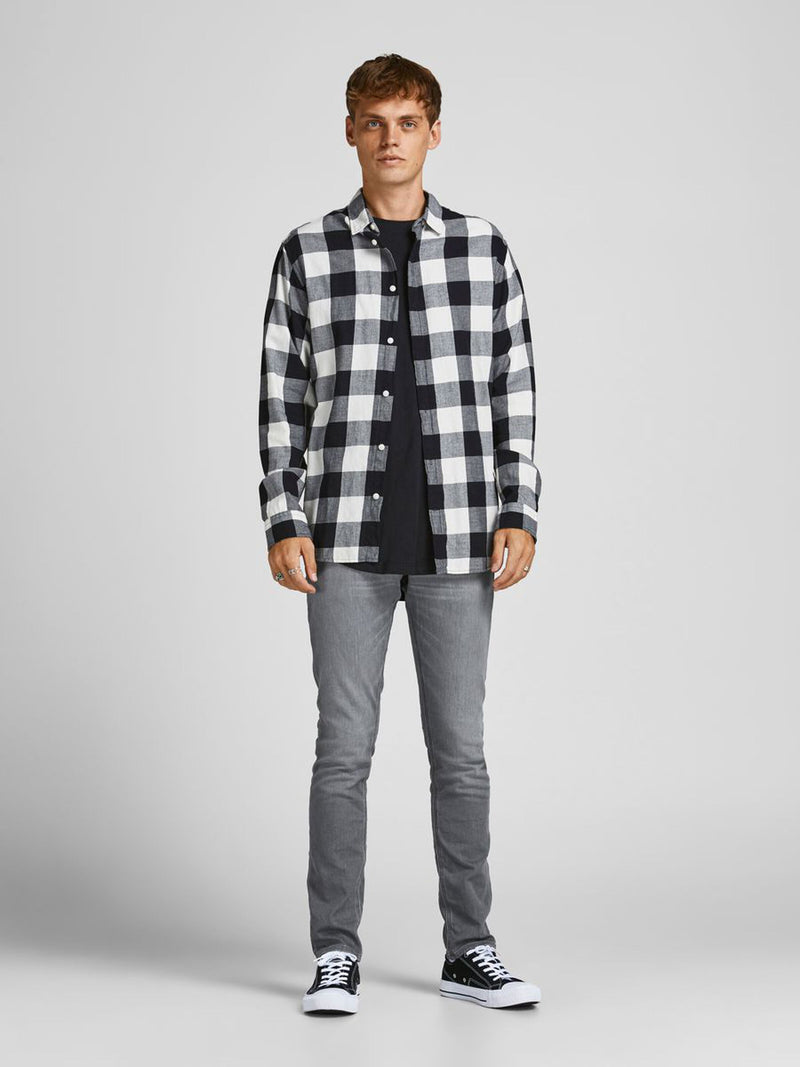 Jack & Jones Slim fit jeans with a tapered leg and low rise Glenn 606 GREY