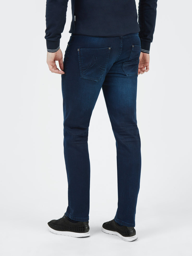 Mish Mash 5 Pocket 1984 Bulldog Denim Jeans in Dark Blue Denim