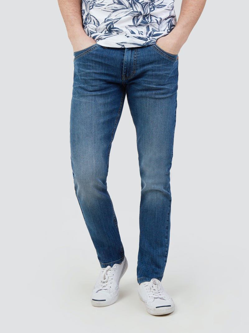 Mish Mash 1984 Fuji 5 Pocket Light Wash Denim Jeans