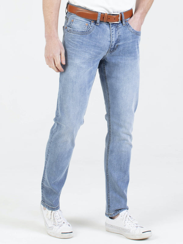 Mish Mash 5 pocket 1984 Alento Mens Denim Jeans in Light Wash Blue