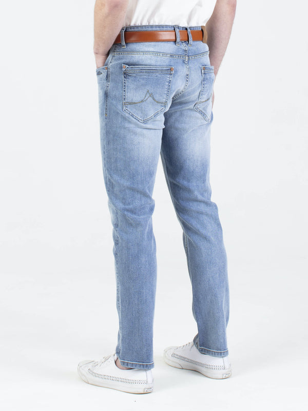 Mish Mash 5 pocket 1984 Alento Mens Denim Jeans in Light Wash Blue