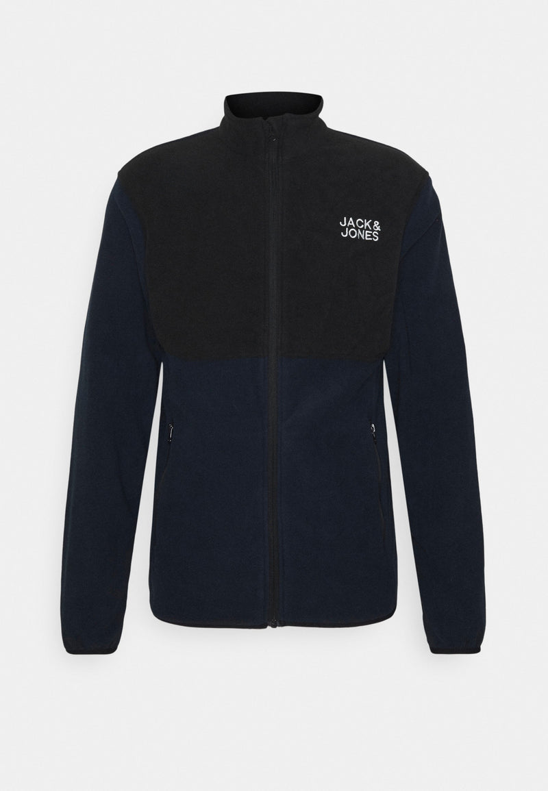 Jack & Jones Hype Fleece Mens Jacket in NAVY BLue