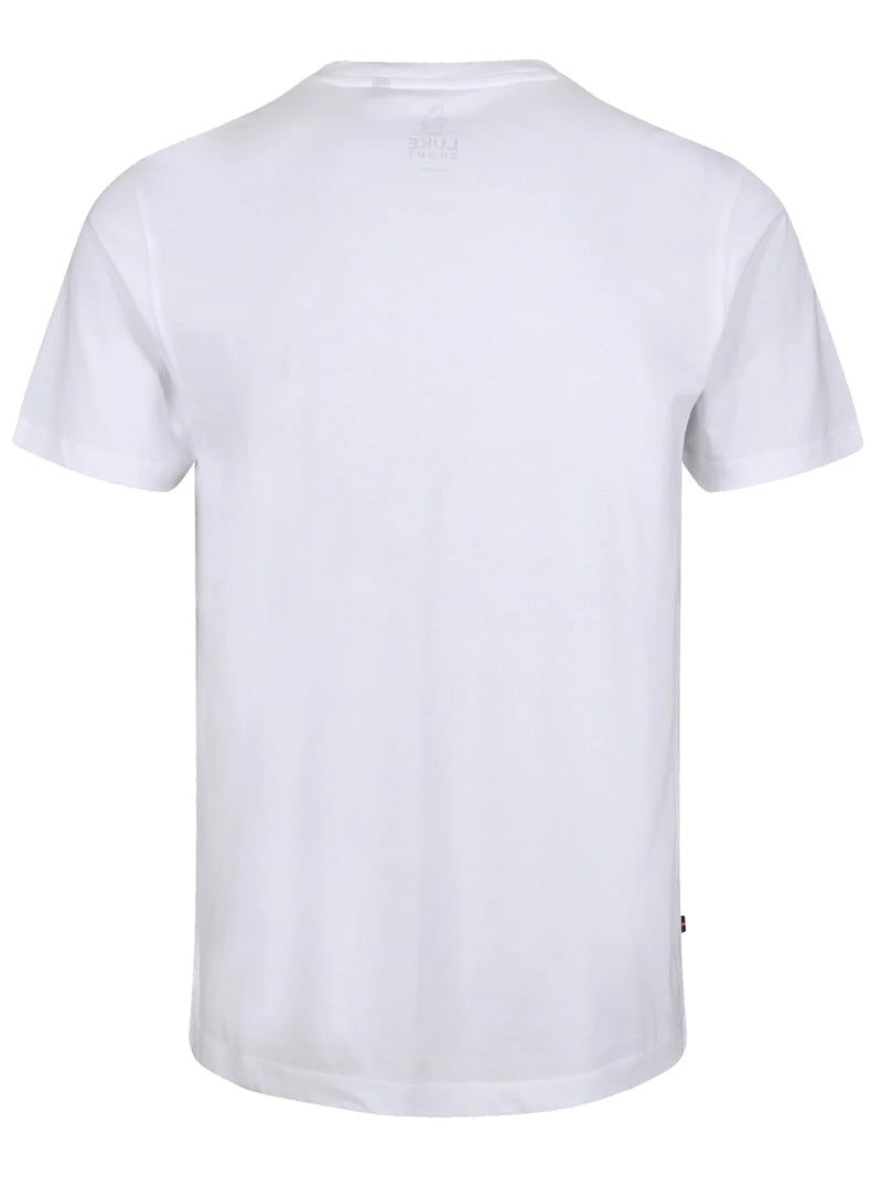 LUKE SPORT mutli coloured print Lst Print Tee WHITE