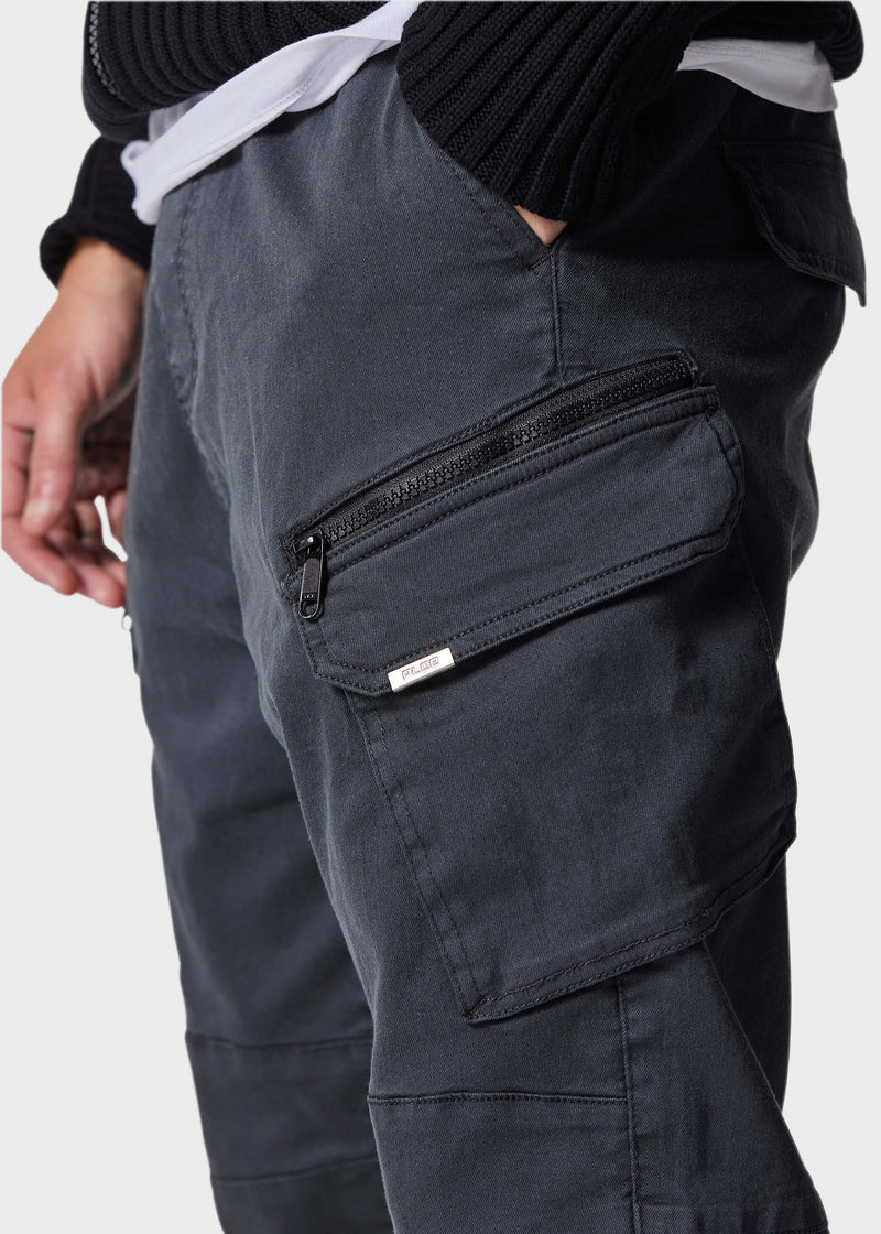 883 Police Coyner Charcoal Cargo Pant Chinos