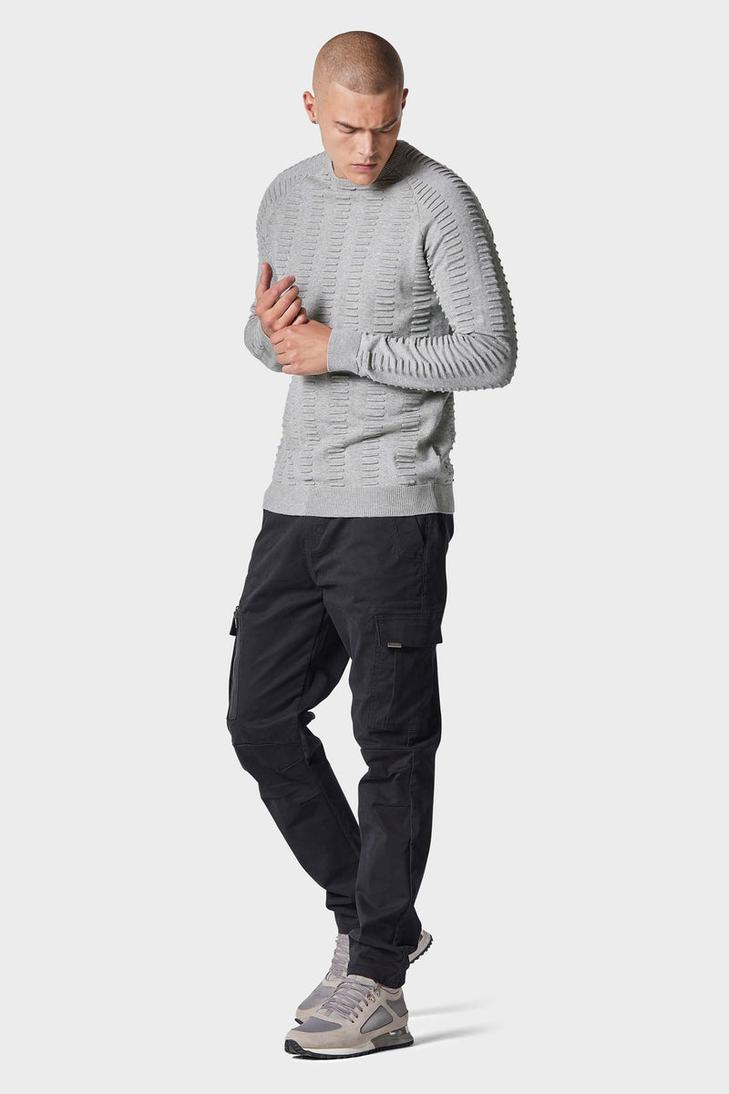 883 Police Danze Marl Grey Knitwear