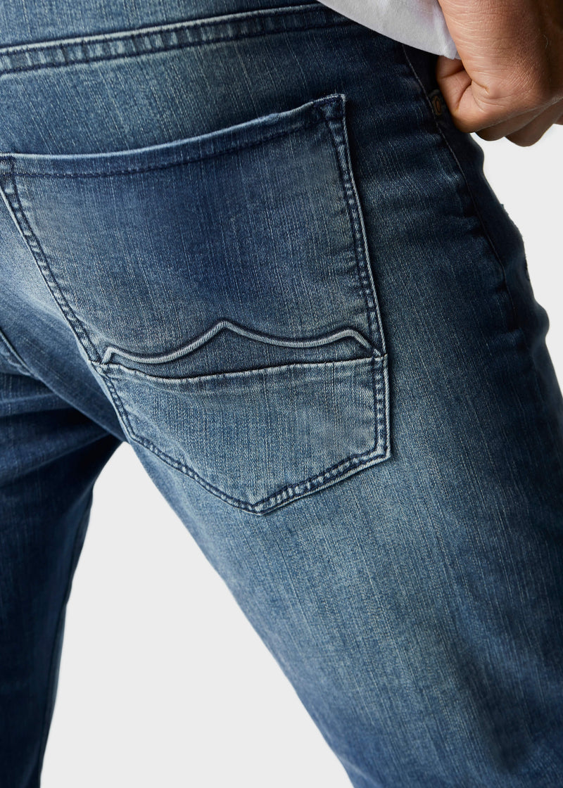 883 Police Moriarty Lak 537 Activeflex Super Stretch Mid Wash Jeans
