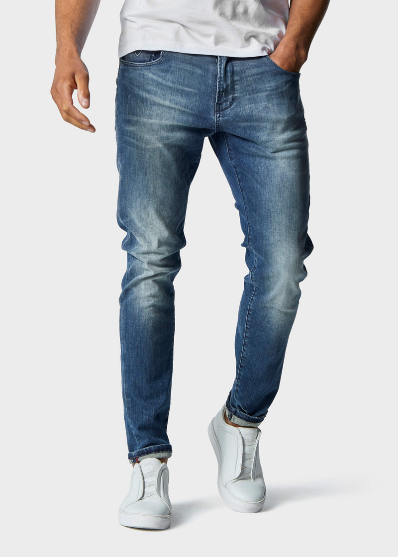 883 Police Moriarty Lak 537 Activeflex Super Stretch Mid Wash Jeans