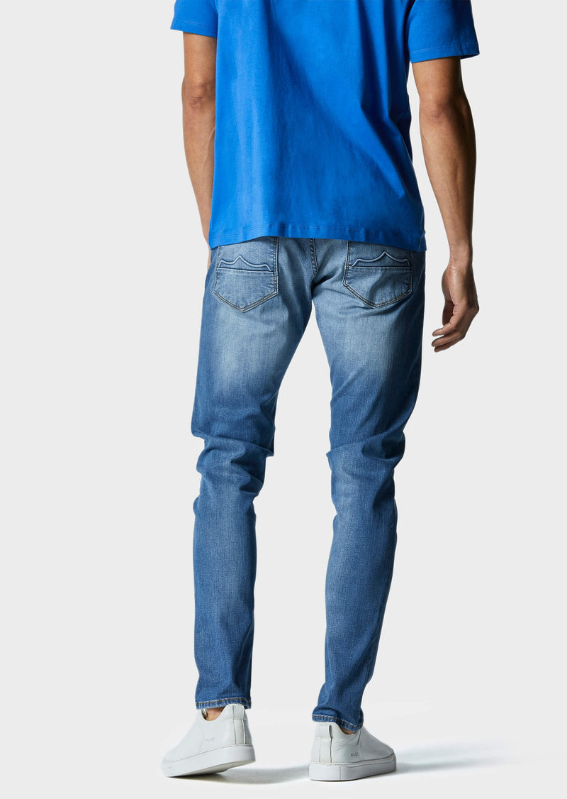 883 Police Moriarty LAK 791 Activeflex Slim Fit Jeans BLUE DENIM