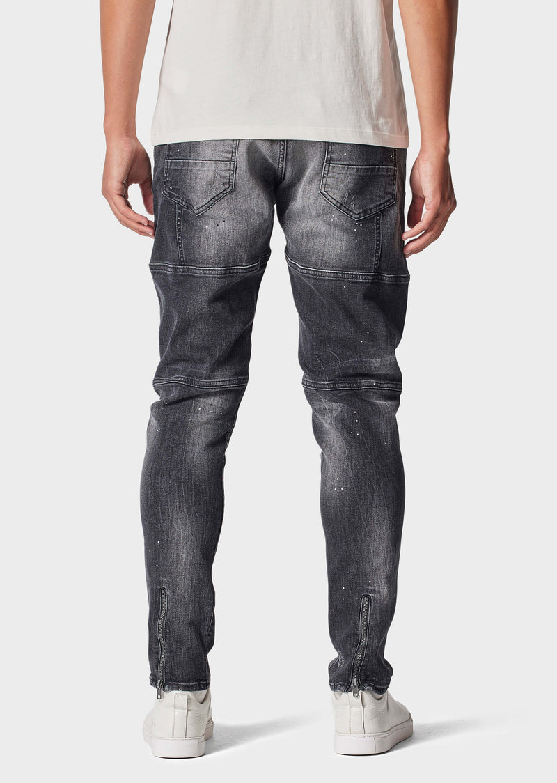 883 Police Moriarty ZAK 875 Slim Fit Jeans WASHED BLACK