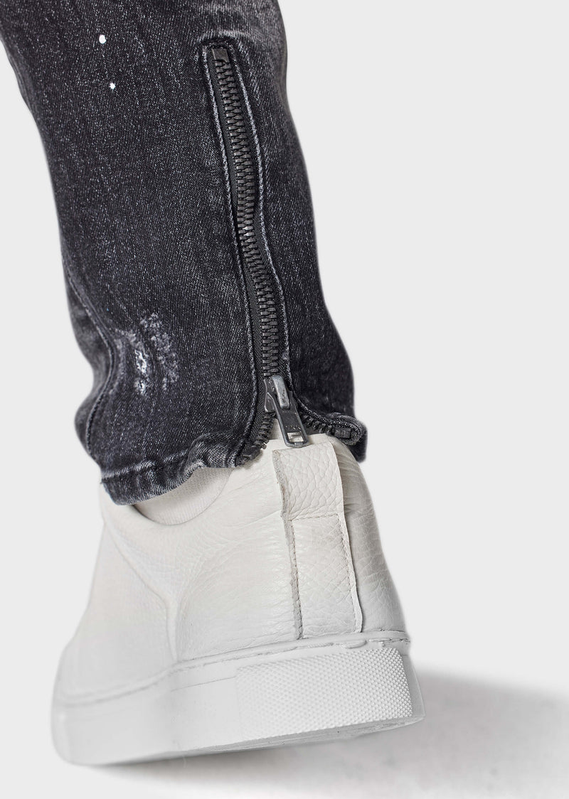 883 Police Moriarty ZAK 875 Slim Fit Jeans WASHED BLACK