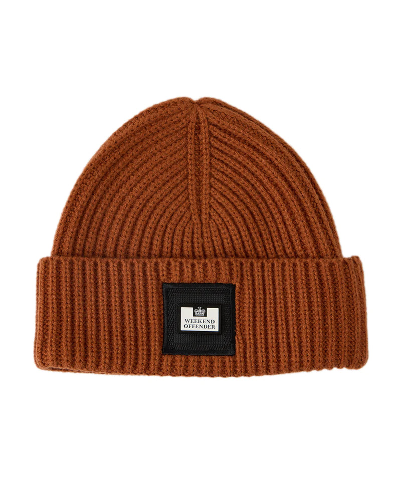 Weekend Offender Marseille Branded Logo Beanie COPPER