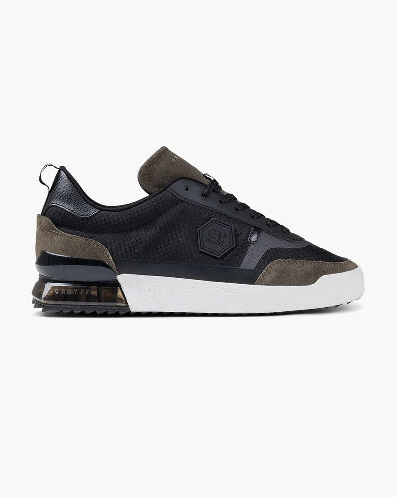 Cruyff Contra Mens Sneaker Trainers in BLACK/OLIVE