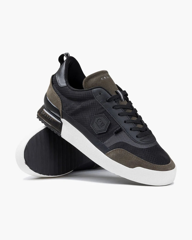 Cruyff Contra Mens Sneaker Trainers in BLACK/OLIVE