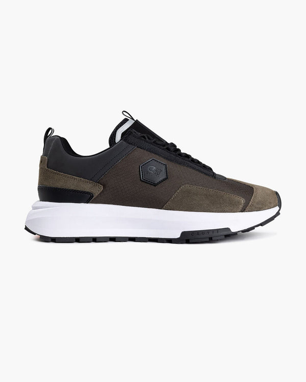 Cruyff Subutai Mens Sneaker Trainer in OLIVE