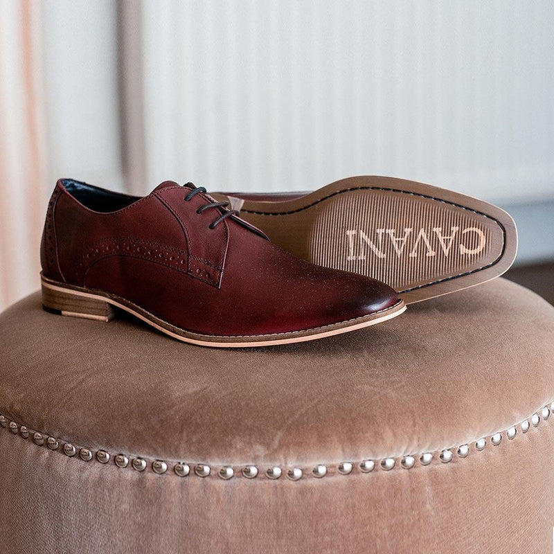 House of Cavani John Signature Smart Dress Shoes in Cherry