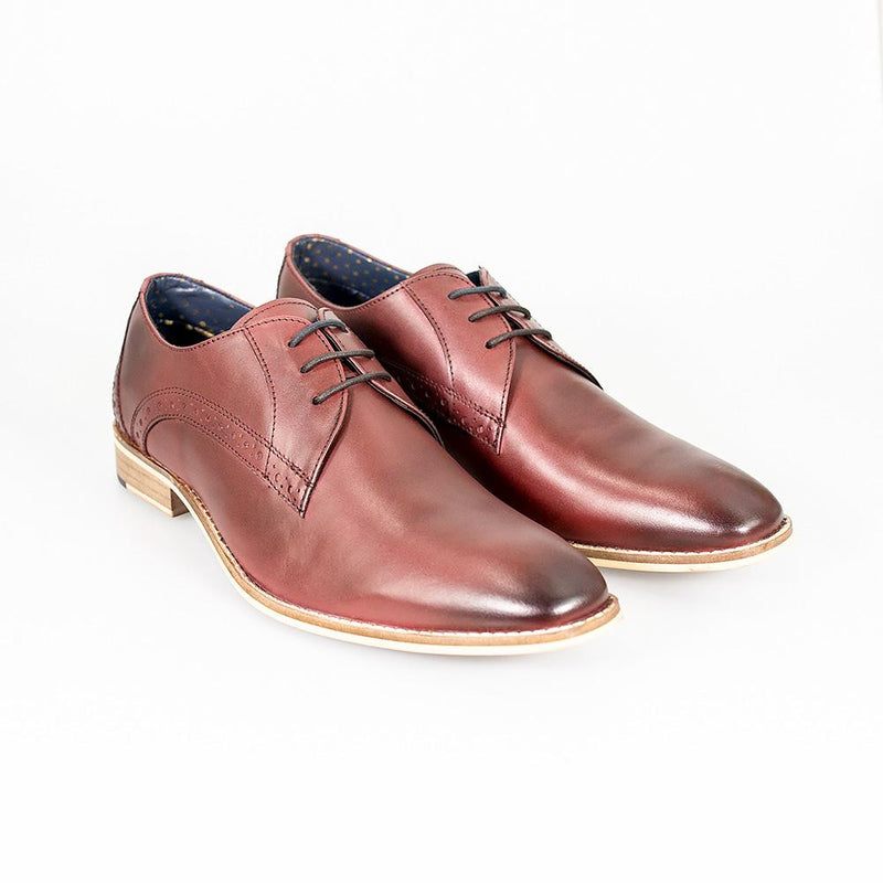 House of Cavani John Signature Smart Dress Shoes in Cherry