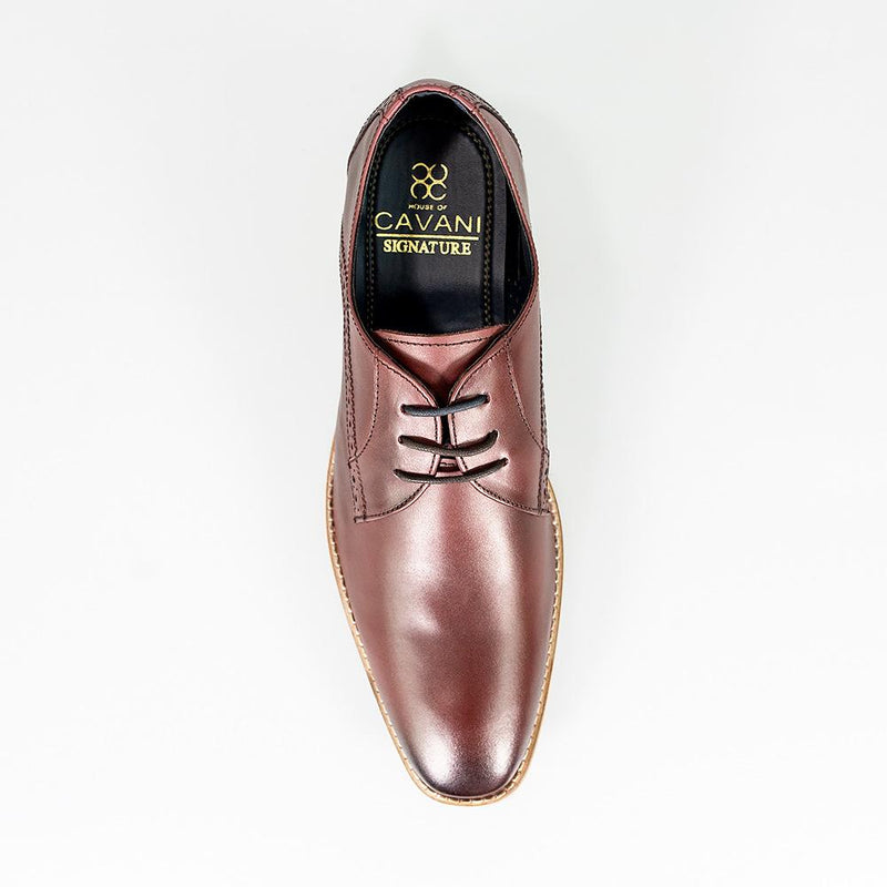 House of Cavani John Signature Smart Dress Shoes in Cherry