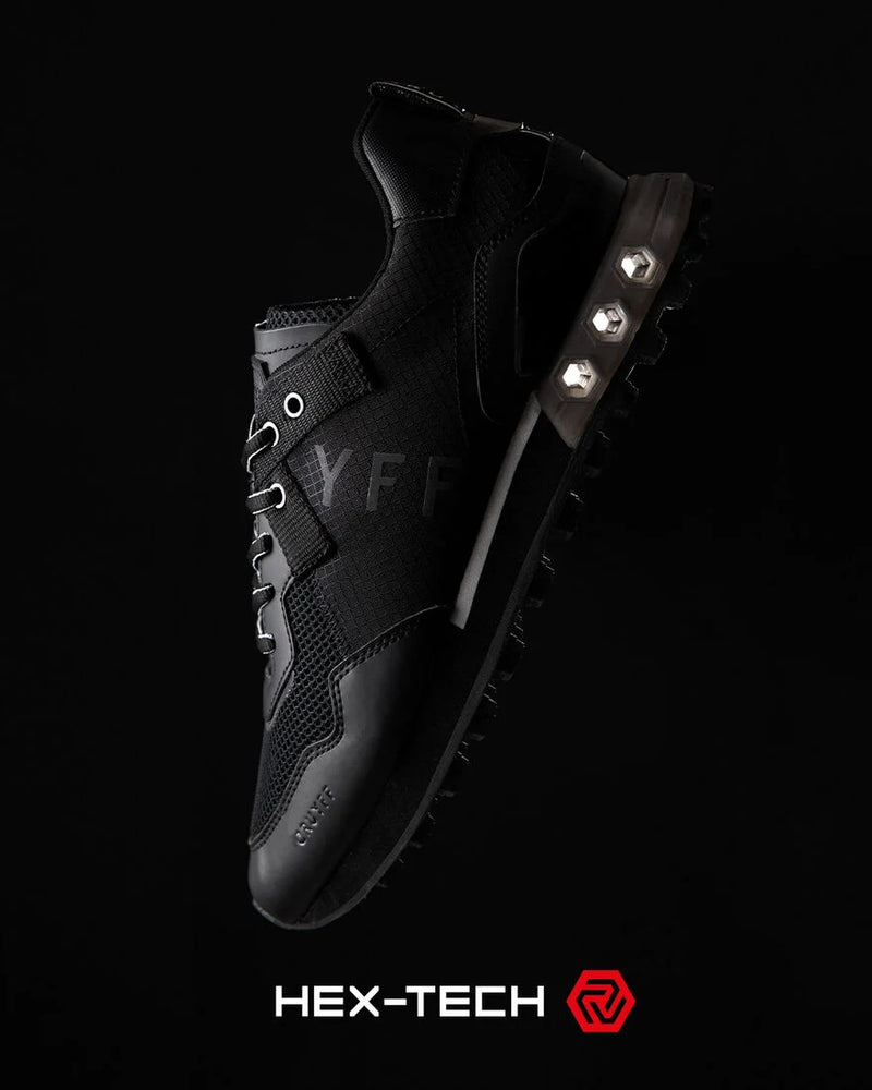 Cruyff Superbia Hex Tech shock absorption Trainers in BLACK